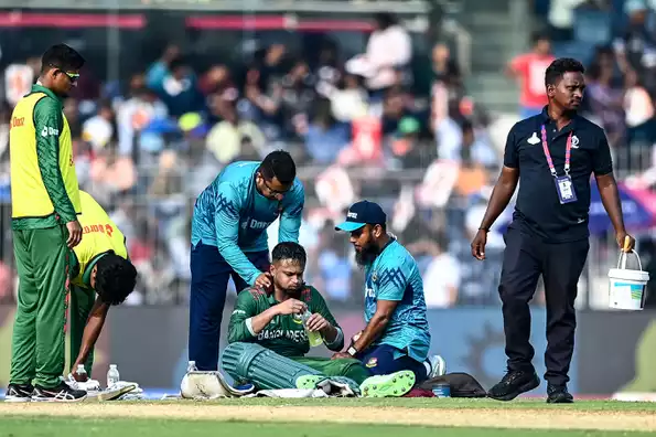 Shakib doubtful for India clash due to "slight" quad tear