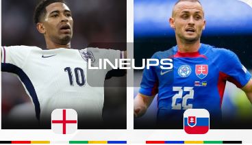 england national football team vs slovakia national football team lineups